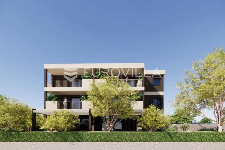 Vodnjan, Barbariga, novogradnja, luksuzan stan na drugom katu s prekrasnim pogledom 86 m²