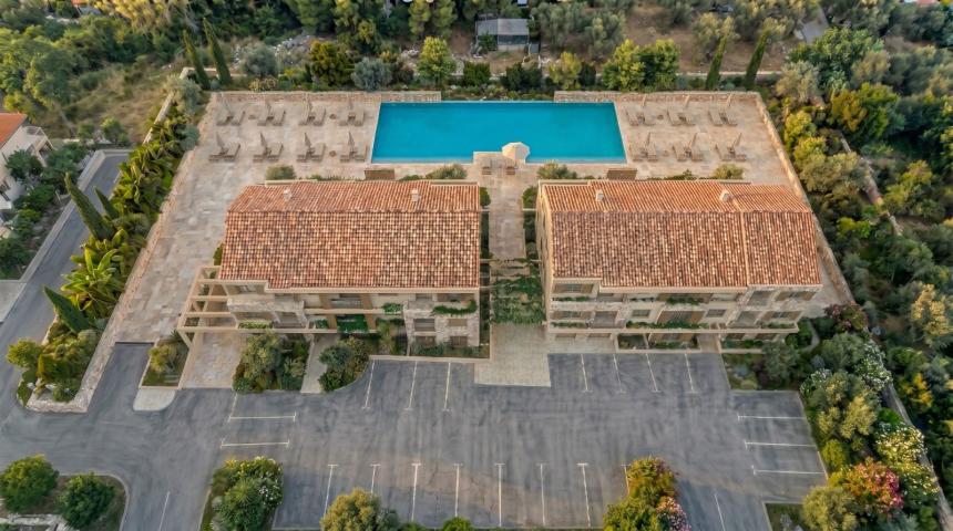 Jednosoban stan 39.76m² u luksuznom kompleksu Palazzo Jaz sa bazenom – Kovačko Polje, Kotor (Mogućno