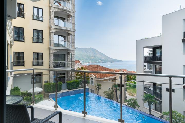 Modern 59 m² Apartment with Panoramic Sea View in Bečići