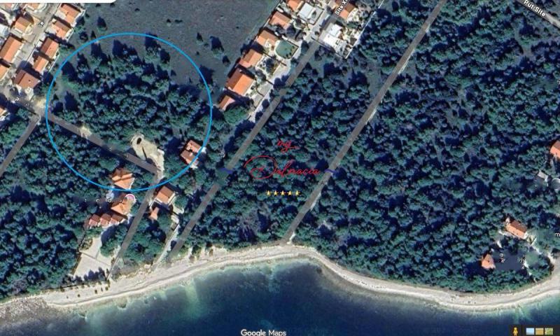 Vir, južna strana – razvojno zemljište 150m do mora