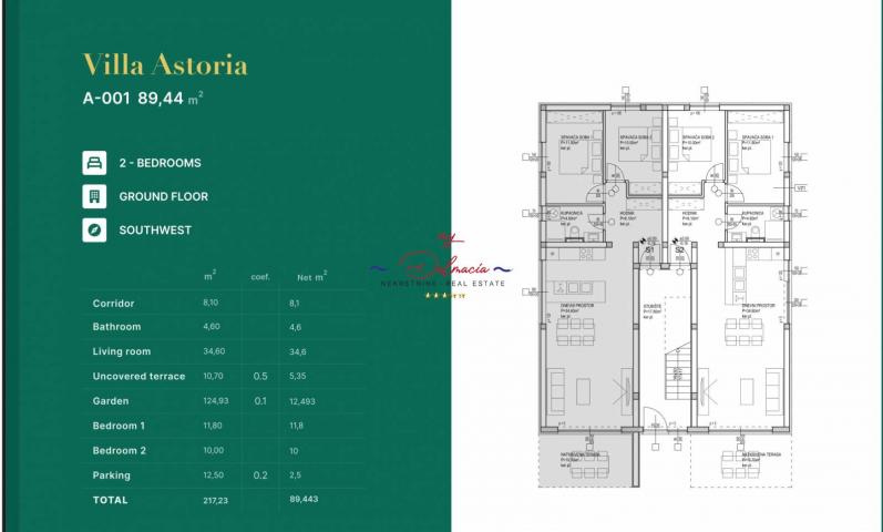 Privlaka - ekskluzivni S-001 apartman 150m od plaže 