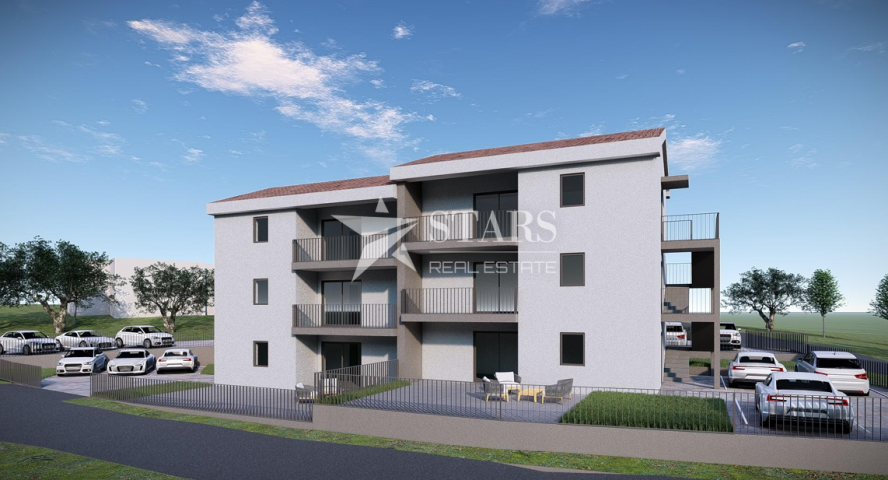 Otok Krk, Čižići 2S+DB stan u novogradnji