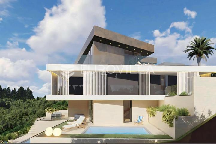 Krk, moderna luksuzna NOVOGRADNJA, trosobni dvoetažni stan 132 m², terasa, vrt, balkon