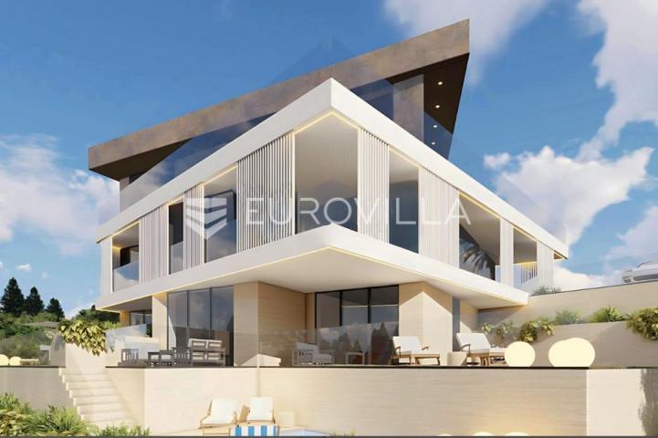 Krk, moderna luksuzna NOVOGRADNJA, trosobni dvoetažni stan 132 m², terasa, vrt, balkon