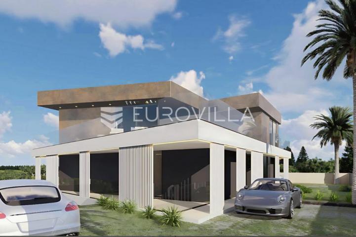 Krk, moderna luksuzna NOVOGRADNJA, trosobni dvoetažni stan 132 m², terasa, vrt, balkon