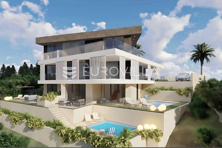 Krk, moderna luksuzna NOVOGRADNJA, trosobni dvoetažni stan 132 m², terasa, vrt, balkon