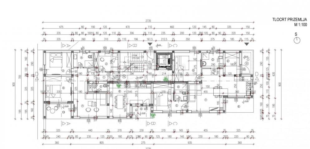 TAR / VRT 110m2/ 3 sp/ 2 kupatila/ parking u cijeni 