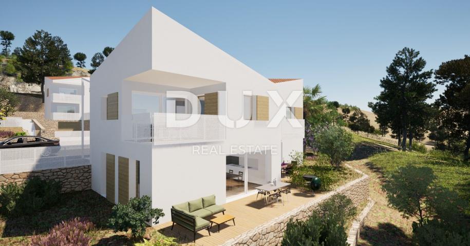 ISLAND OF CRES, CRES - Modern 3-bedroom + living room apartment on the edge of the green belt, NEW B