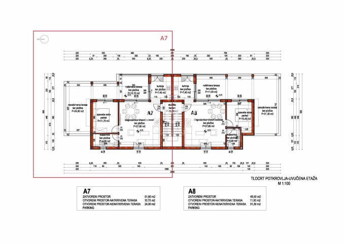 PRIMOŠTEN, DOLAC – Penthouse s fenomenalnim pogledom na more!