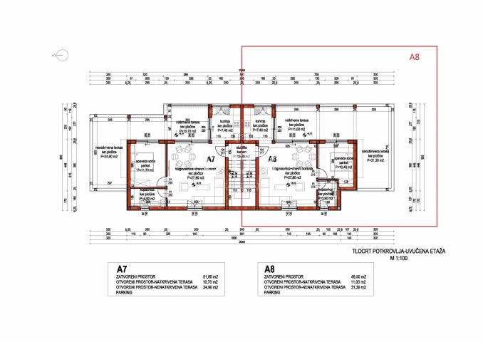 PRIMOŠTEN, DOLAC – NOVOGRADNJA! Penthouse s prekrasnim pogledom na more! PRILIKA!