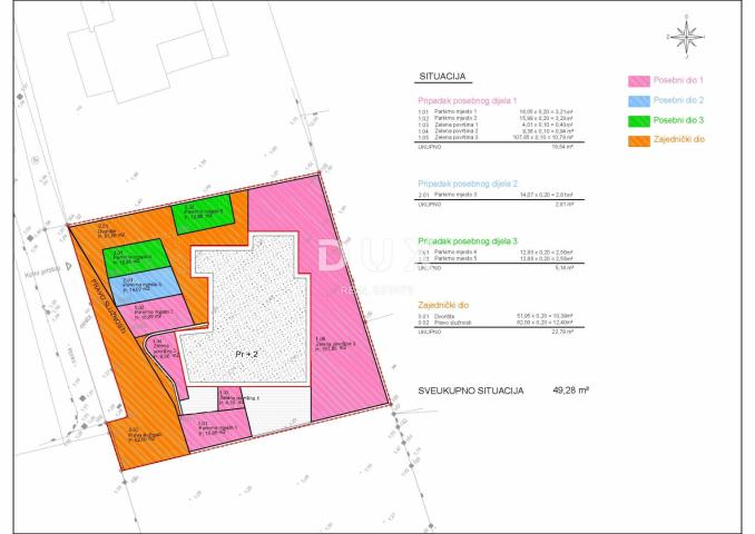 ŠIBENIK, VODICE – Zadnji kat, 2 terase, 2 parkinga, novogradnja
