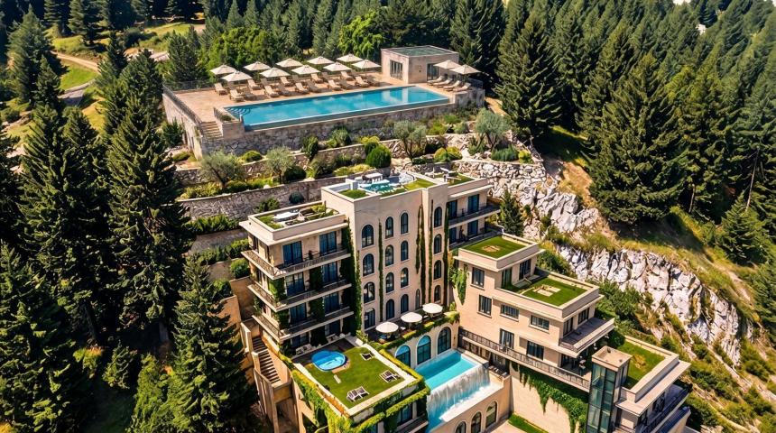 Trosoban stan 156.47m² sa pogledom na more u novom luksuznom kompleksu u Budvi (Mogućnost kupovine p