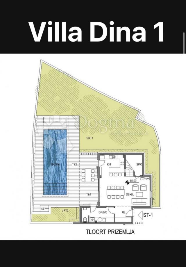 MODERNA LUKSUZNA VILA S BAZENOM, DUPLEX , NAMJEŠTENO!!