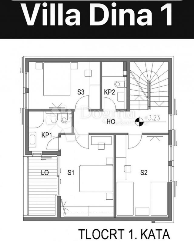 MODERNA LUKSUZNA VILA S BAZENOM, DUPLEX , NAMJEŠTENO!!