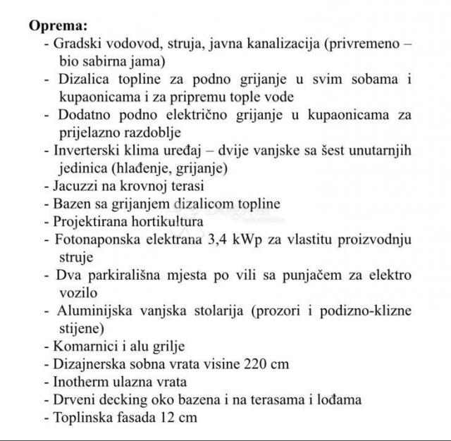 MODERNA LUKSUZNA VILA S BAZENOM, DUPLEX , NAMJEŠTENO!!
