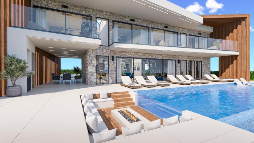ZEMLJIŠTE S GRAĐEVINSKOM DOZVOLOM ZA VILLU S POGLEDOM NA MORE!