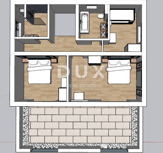 RIJEKA, KOSTRENA - Detached house 4 bedrooms + living room - swimming pool, garden and view!