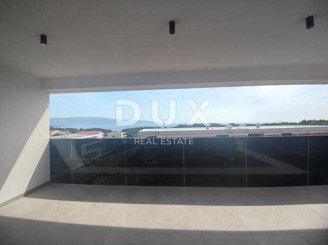 TOWN OF KRK, CENTER - Two-storey penthouse with swimming pool and panoramic view