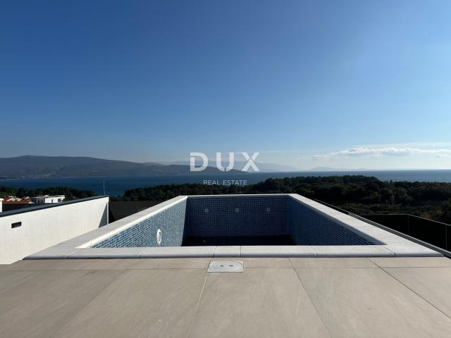 TOWN OF KRK, CENTER - Two-storey penthouse with swimming pool and panoramic view