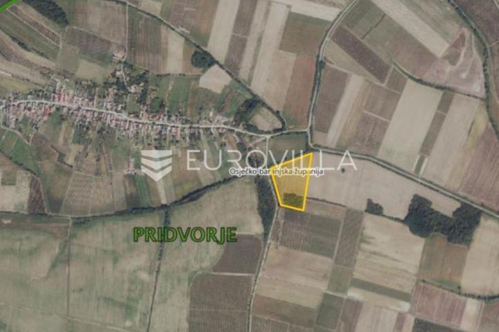 Drenje, Pridvorje, poljoprivredno zemljište s dijelom šumom