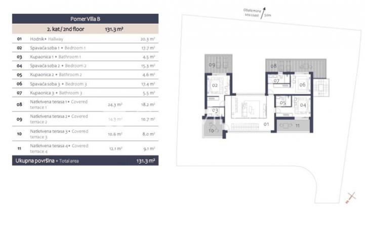 Istra, Pomer, unikatna, moderna villa 20 m od mora 417 m²