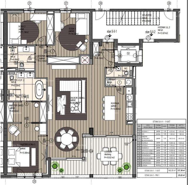 Wohnung Rovinj – Moderner Vier-Zimmer-Wohnung in Neubau, Nähe zum Meer