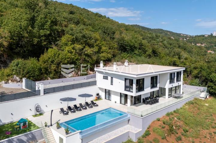 Opatija okolica, Mihotići, luksuzna vila 342 m² s infinity bazenom i wellnessom