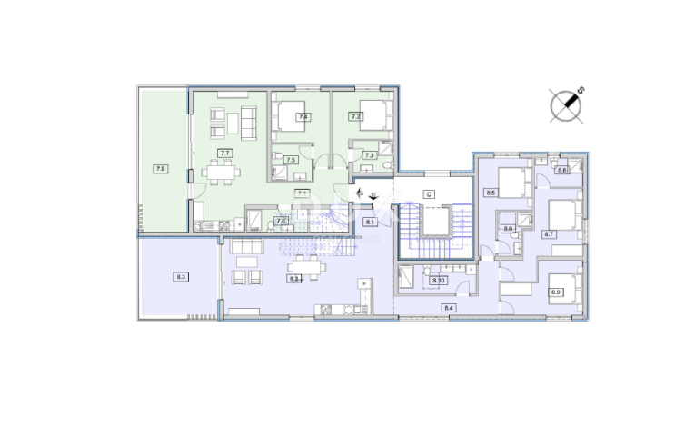 ŠIBENIK, SRIMA – Luxuriöses Penthouse mit Dachterrasse, Meerblick und Aufzug, 70 m vom Strand entfer
