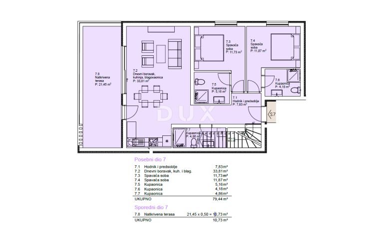 ŠIBENIK, SRIMA – Luxuriöses Penthouse mit Dachterrasse, Meerblick und Aufzug, 70 m vom Strand entfer