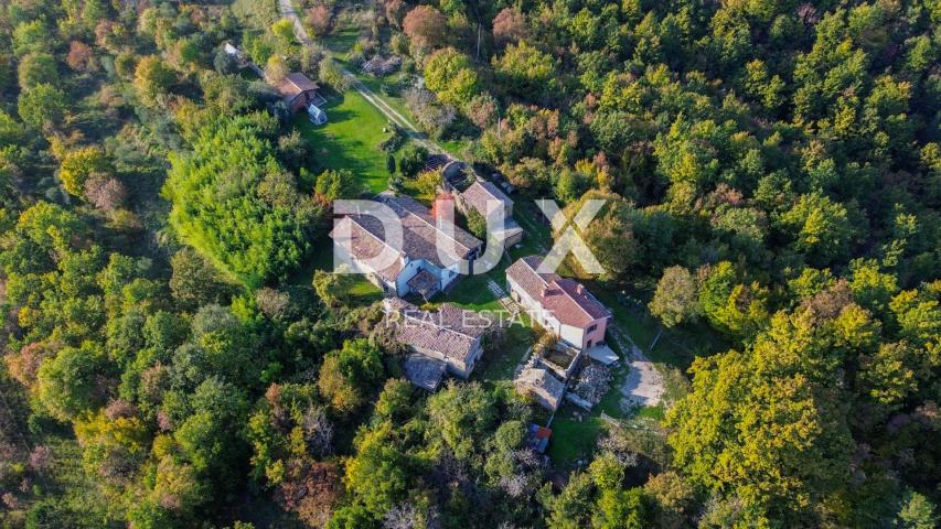 ISTRA, LUPOGLAV, OKOLICA – seosko imanje u Istri s 8 kuća na osami - zemljište od 22.000 m²