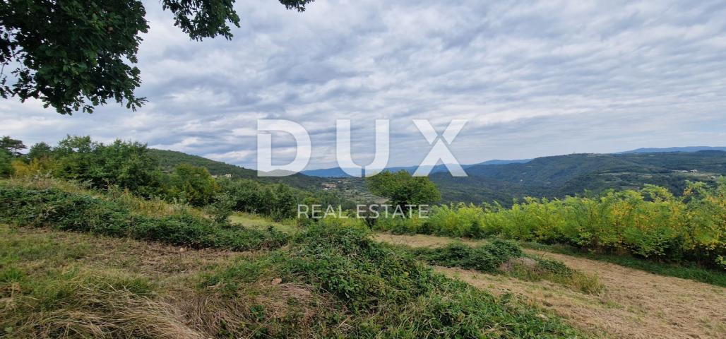 ISTRA, MOTOVUN - Veliko imanje od 170.000 m2, najljepši pogled u Istri - jezero Butoniga, Učka, Ćića