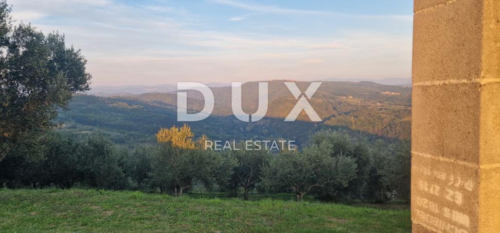 ISTRA, MOTOVUN - Veliko imanje od 170.000 m2, najljepši pogled u Istri - jezero Butoniga, Učka, Ćića