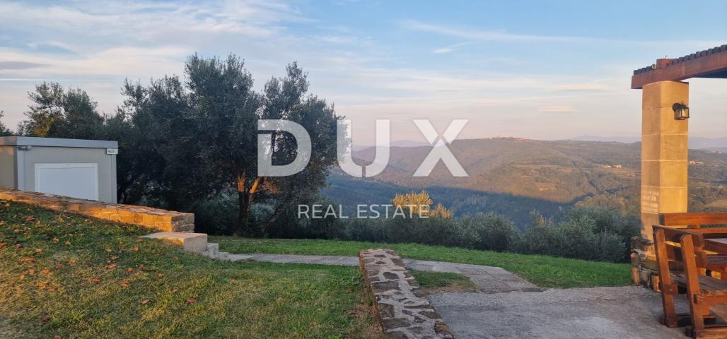 ISTRA, MOTOVUN - Veliko imanje od 170.000 m2, najljepši pogled u Istri - jezero Butoniga, Učka, Ćića
