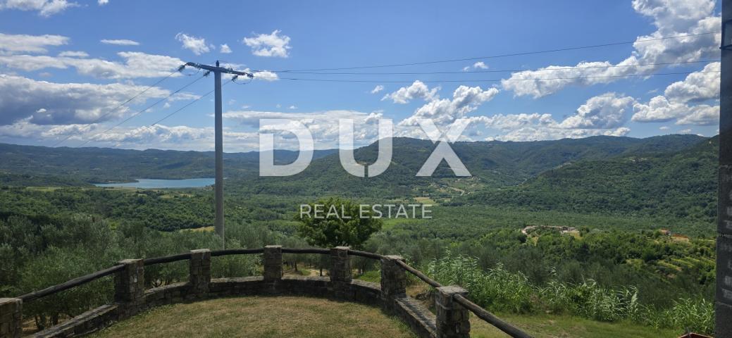 ISTRA, MOTOVUN - Veliko imanje od 170.000 m2, najljepši pogled u Istri - jezero Butoniga, Učka, Ćića