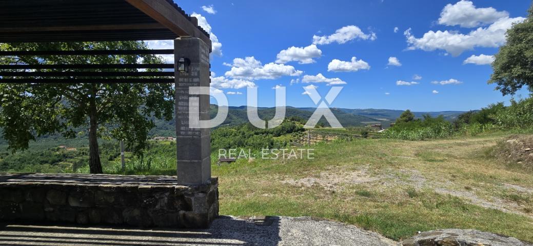 ISTRA, MOTOVUN - Veliko imanje od 170.000 m2, najljepši pogled u Istri - jezero Butoniga, Učka, Ćića
