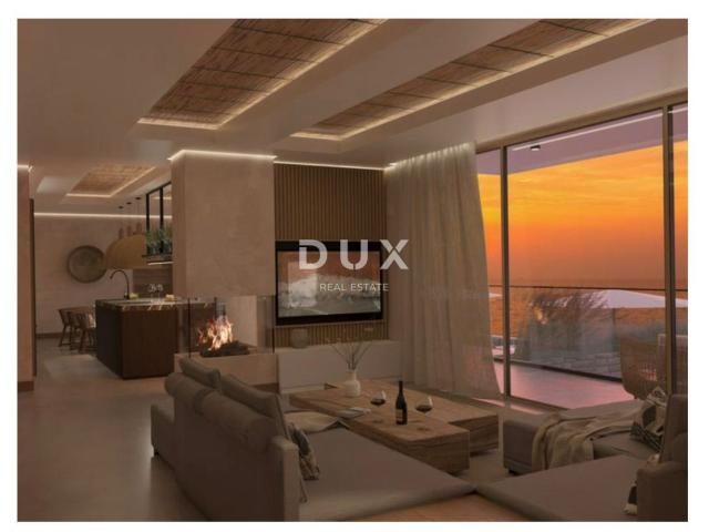 OPATIJA, LOVRAN - Atraktivno zemljište iznad Lovrana, pogled na more, spremno za gradnju, 1071m²