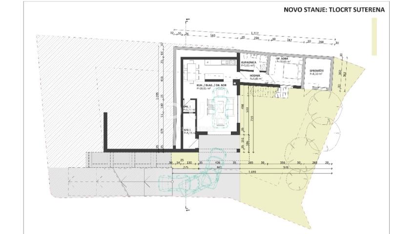 OPATIJA, MIHOTIĆI - Starina s projektom, građevinskom dozvolom i pogledom
