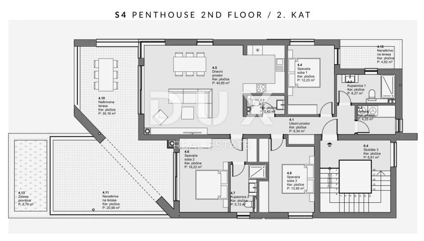 ŠIBENIK, VODICE – Penthouse s panoramskim pogledom na more, luksuz koji diše slobodom i svjetlom
