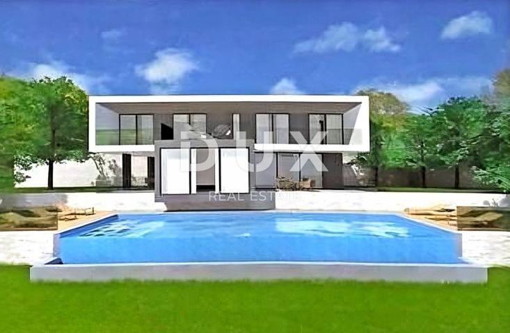 ISTRA, LABIN - Zemljište s pogledom na more i građevinskom dozvolom