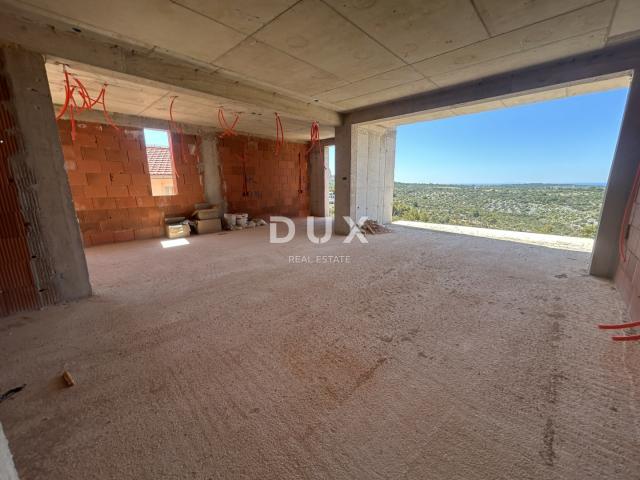 DALMACIJA, PRIMOŠTEN – Stan 2S+DB na 2. katu, pogled na more i garaža
