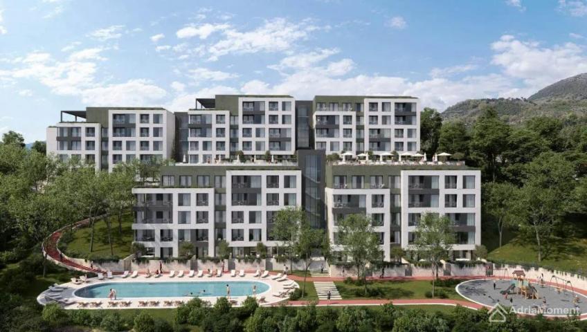 Jednosobni stanovi u novom kompleksu s bazenom u Tivtu - od 137.800 eura