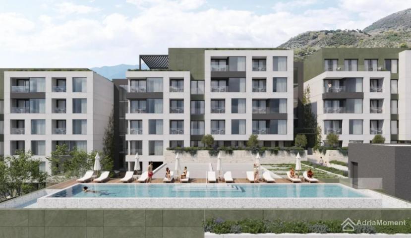 Jednosobni stanovi u novom kompleksu s bazenom u Tivtu - od 137.800 eura