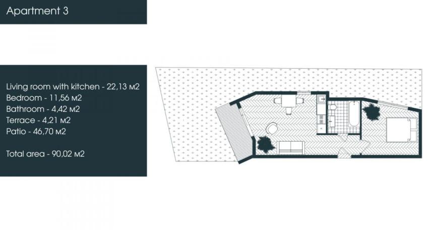 Apartment for Sale 90 m2 – Under Construction – Tivat, Donja Lastva