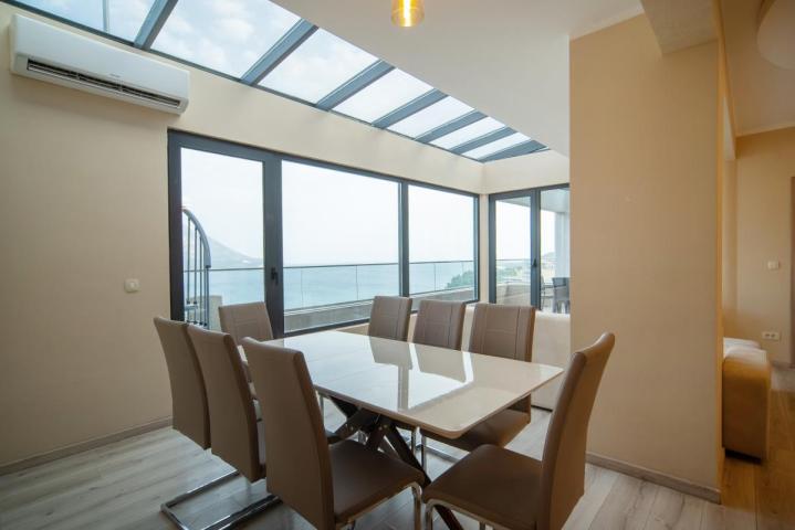 Penthouse Apartment for Sale, 127 m2 + 130 m2 Terrace, Bečići, Sea View, Garage, Rooftop Access