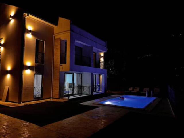 Modern House with Pool and Nature View