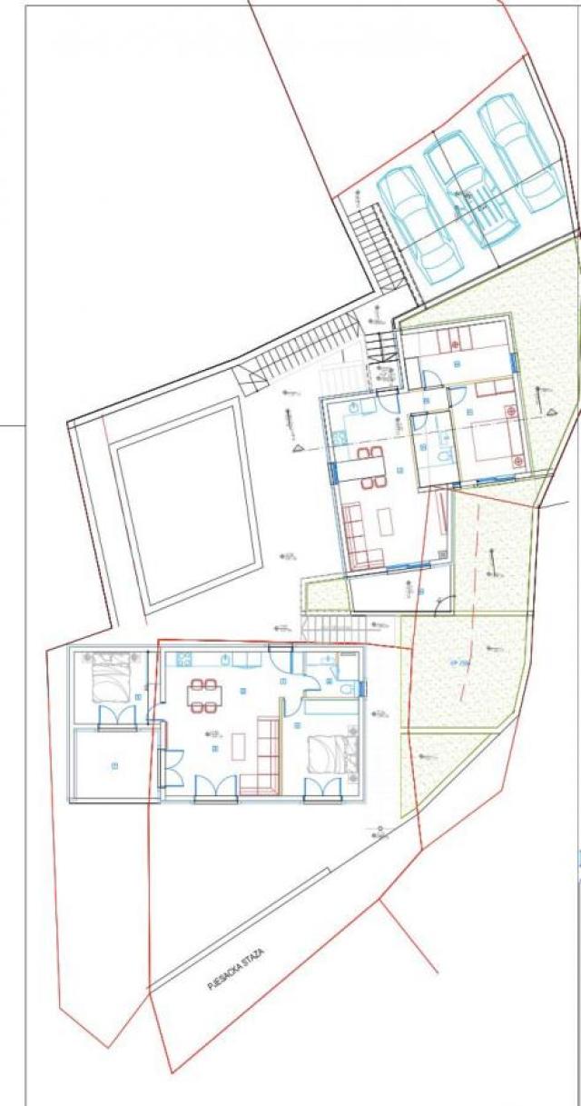 Urbanizovan plac na prodaju, 823 m2 (BRGP: 218.58 m2), Budva, Tudorovići