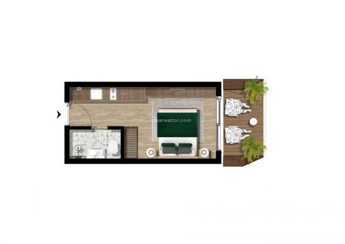 Modern Studio with Sea View - Tivat