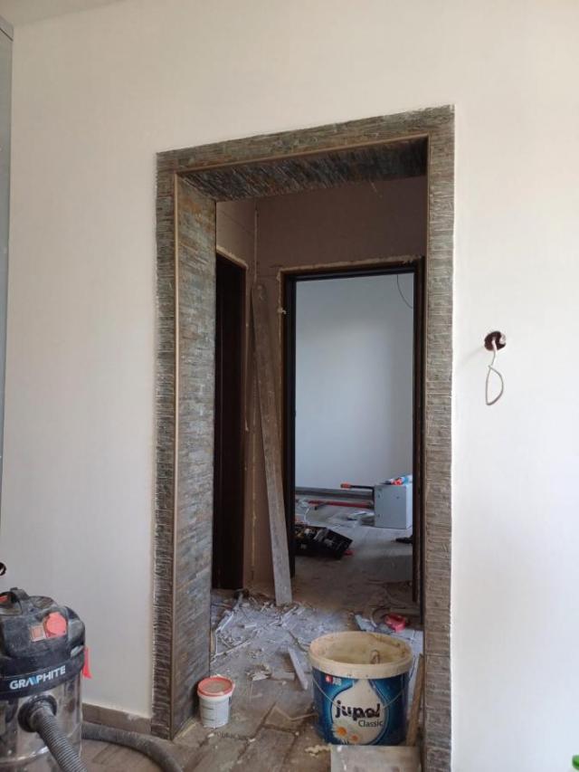 Urbanized Plot of 1700m2 with House Under Construction in Kotor, Kavac, Sea View of Tivat Bay