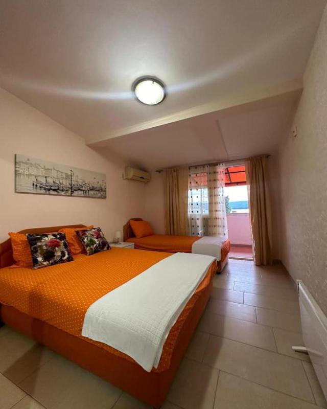 One-Bedroom Apartment for Rent, 45 m2, Tivat Center, Sea View, Private Parking