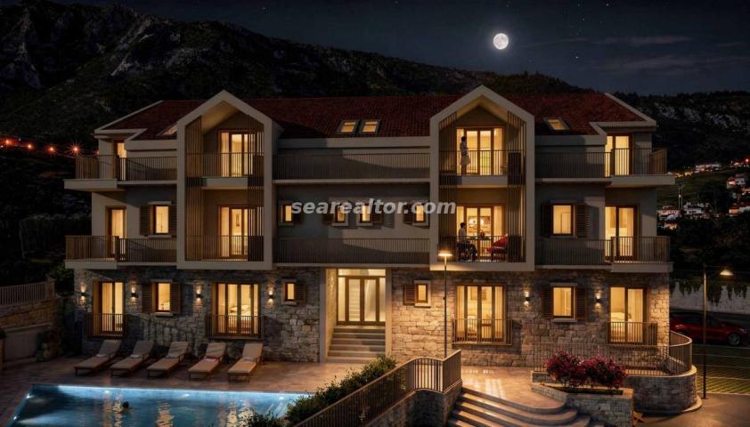 One-bedroom apartment for sale in Risan in a new complex near the sea